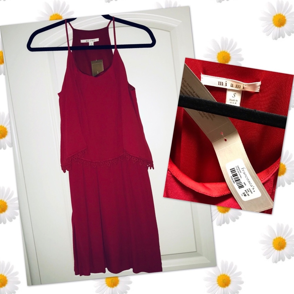 Spaghetti Strap Two-tiered Mini Dress Francesca’s